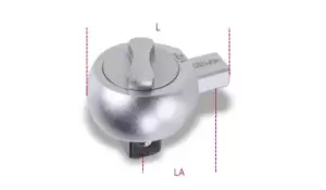 Image of Beta Tools 615 Reversible Ratchet for Torque Bar 3/8" x Rectangular 9x12mm Drive