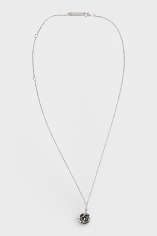 Image of Ambush Smiley Charm Necklace - Silver Silver One Size