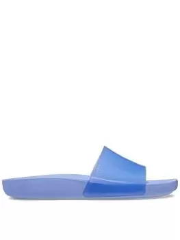 Image of Crocs Crocs Splash Gloss Sliders - Moon Jelly, Purple, Size 5, Women