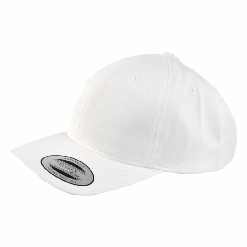 Image of Yupoong Flexfit 6-panel Baseball Cap With Buckle in White White Unisex One Size