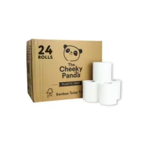 Image of Cheeky Panda 3-Ply Toilet Tissue 200 sheets (Pack of 24) PFTOILT24