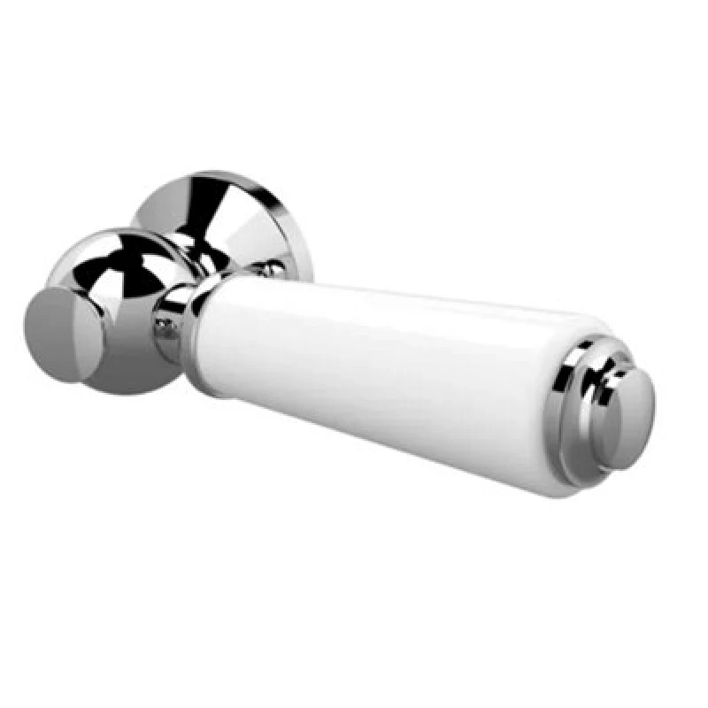 Image of NUIE Nuie - Old London Chrome and White Ceramic Cistern Flush Lever - E370 E370