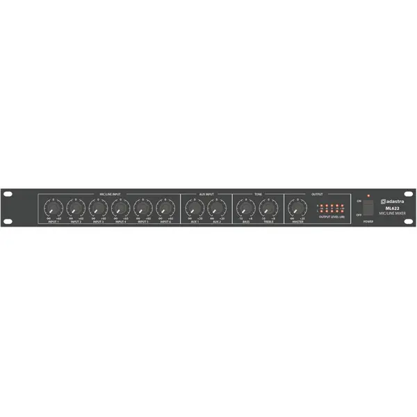 Image of Adastra adastra 1U Mic/Line Rack Mixer ML622