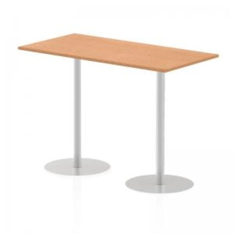 Image of Dynamic Italia 1600 x 800mm Poseur Rectangular Table Oak Top 1145mm High Leg ITL0296