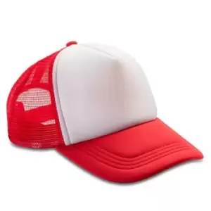 Image of Result Detroit Trucker Cap (One Size) (Red/White)