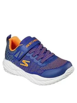 Image of Skechers Boys Nitro Sprint 3D Print Trainer, Blue, Size 2 Older