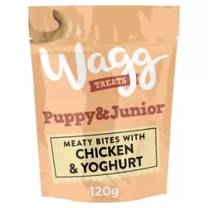 Image of Wagg Puppy and Junior Treats Chicken and Yoghurt 120g