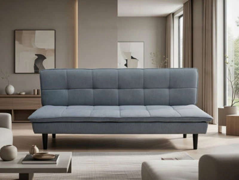 Image of DS Living The Fermo 2 Seater Sofa Bed In Grey, Silver Or Navy