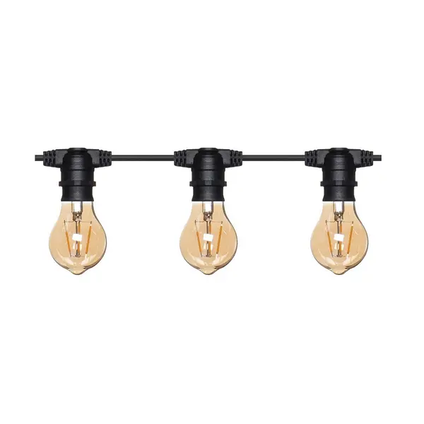 Image of Hardy 20 Light Pendant Ceiling Light Black IP44