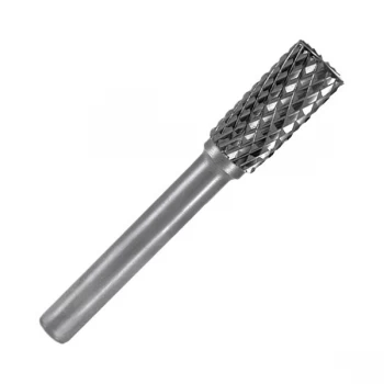 Image of RUKO 116047 Tungsten Carbide Rotary Burr Shape A Cylinder - End To...
