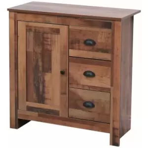 Image of Hmd Furniture - Multi Storage Unit Free Standing Cabinet 1 Door 3 Drawer Sideboard Cupboard,79x35x81cm(WxDxH) - Same as picture.