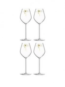 Image of Lsa International Century Tulip Champagne Glasses ; Set Of 4