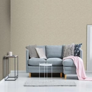 Image of Boutique Caramel Horizon Textured Plain Wallpaper - One size - beige