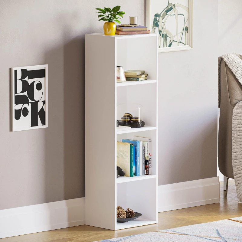 Image of Lassic Vida Designs Oxford 4 Tier Cube Bookcase White unisex 4 Tier