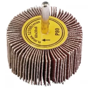 Image of Draper 71919 Abrasive Flap Wheel (60mm x 30mm 80 Grit)
