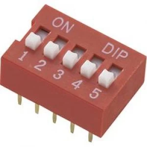 Image of DIP switch Number of pins 4 Standard TRU COMPONENTS DS 04
