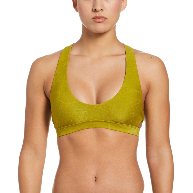 Image of Nike Cutout Bkni Top Moss female 14 (L)