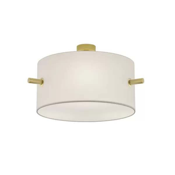 Image of Camden Modern 3 Light Cylindrical Ceiling Light Brass Matt