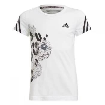 Image of adidas FI 3S GFX Tee - WHITE/BLACK