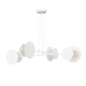 Image of Idea White Multi Arm Pendant Ceiling Light 4x E27