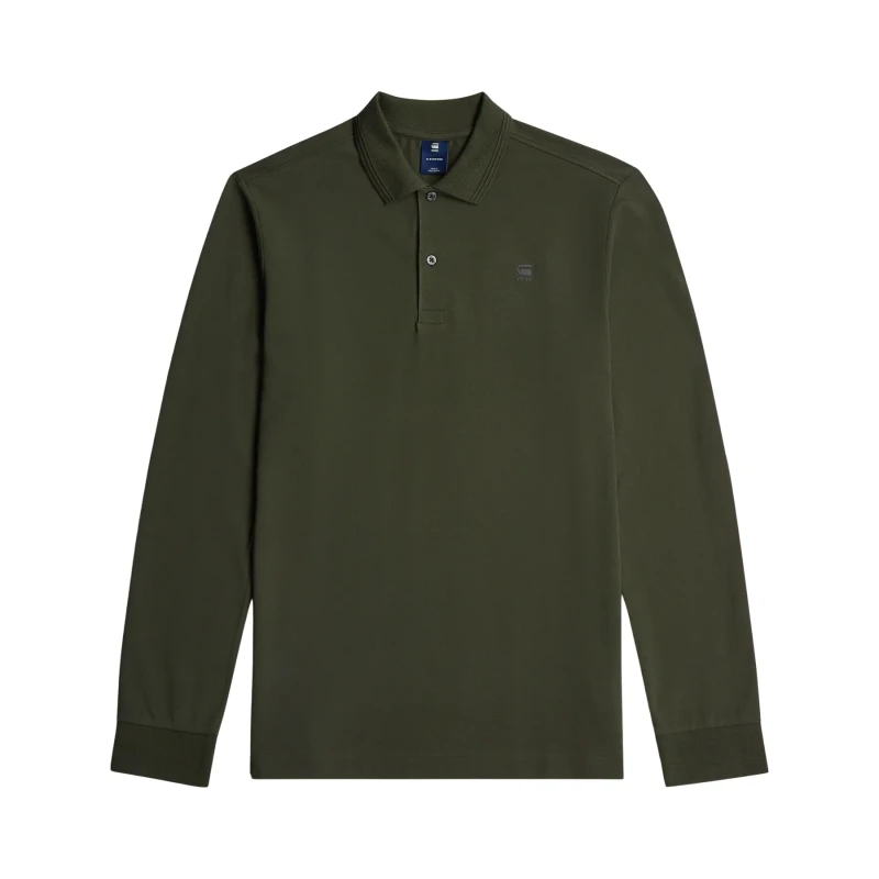 Image of G-Star Long sleeve polo shirt G-Star Dunda Slim Gris Male L