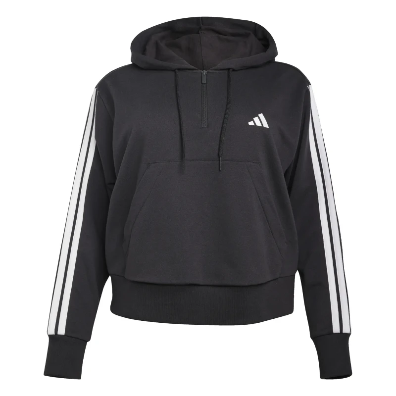Image of Zip-Up Hoodie, Essentials 3-Stripes (Large)