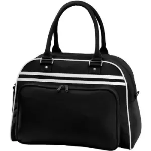 Image of Bagbase Retro Bowling Bag (23 Litres) (One Size) (Black/White)
