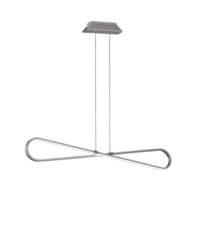 Image of Ceiling Pendant 42W LED 3000K, 3650lm, Polshied Chrome, White Acrylic