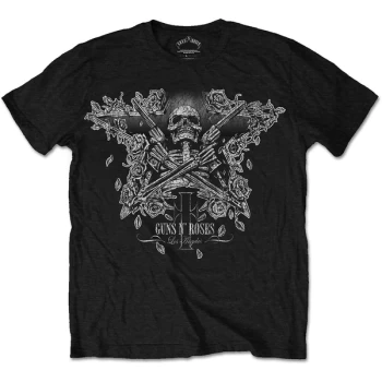 Image of Guns N' Roses - Skeleton Guns Unisex XX-Large T-Shirt - Black