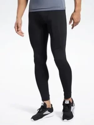 Image of Reebok Workout Ready Compression Tights, Black, Size S, Men