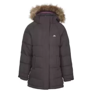 Image of Trespass Girls Unique Padded Jacket (5-6 Years) (Dark Grey)