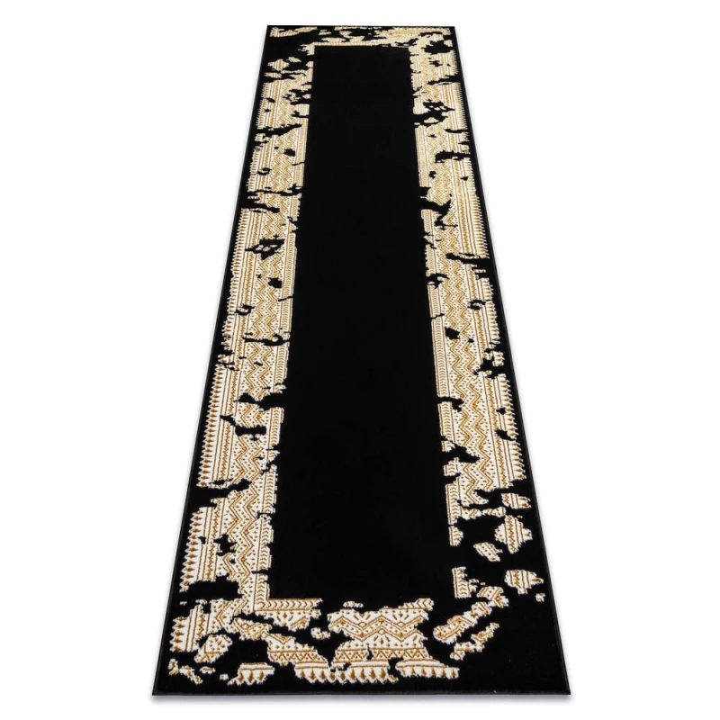 Image of RugsX Allure Runner in Black Size: 60cm x 200cm Black Unisex 60cm x 200 cm