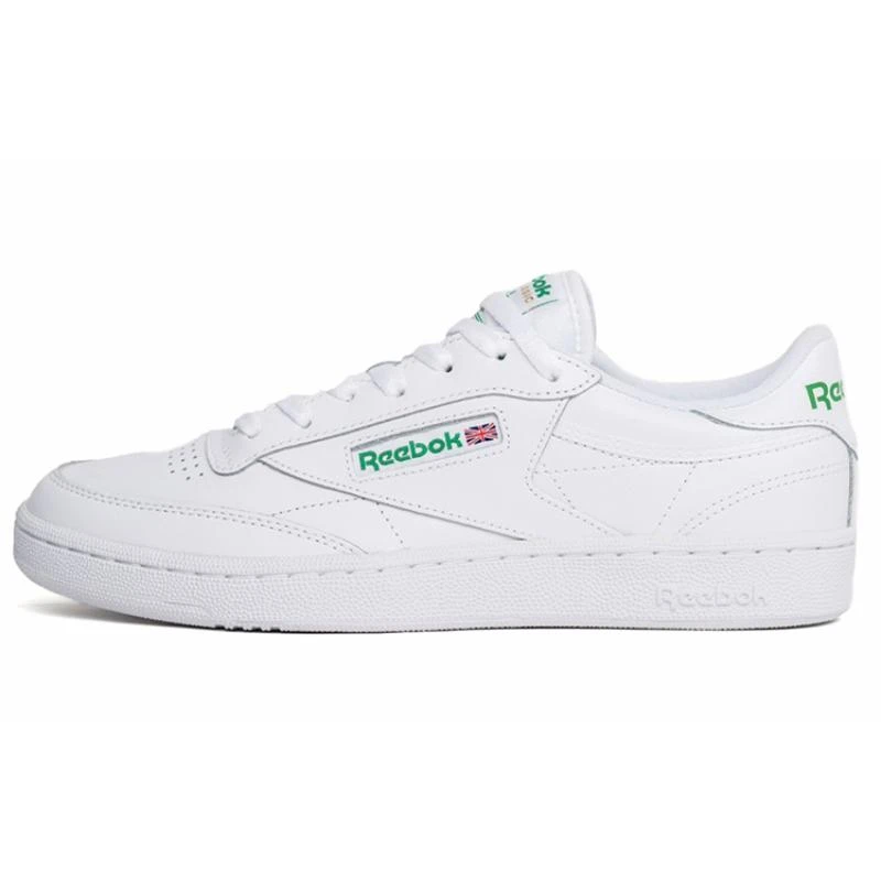 Image of Reebok club c 85 trainers in white & green White/Green UK 7.5 (EU 41)