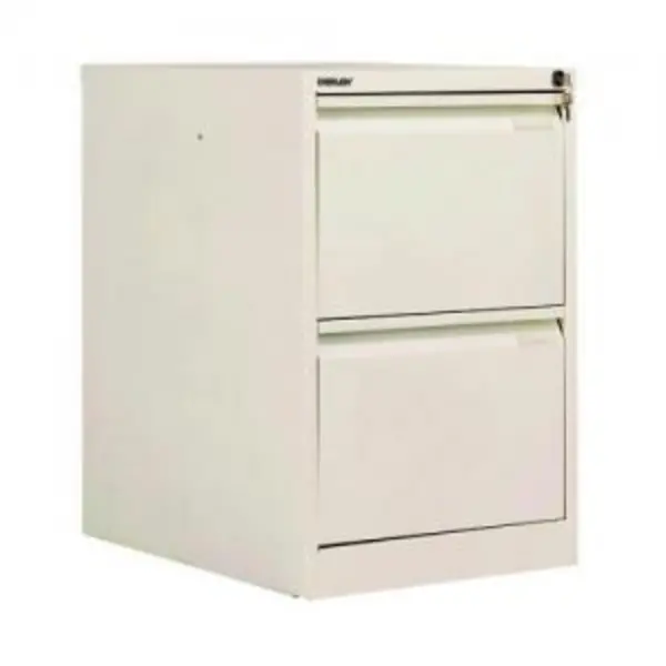 Image of Bisley 2 Drawer Filing Cabinet Lockable 470x622x711mm Chalk BS2ECHK BY90697