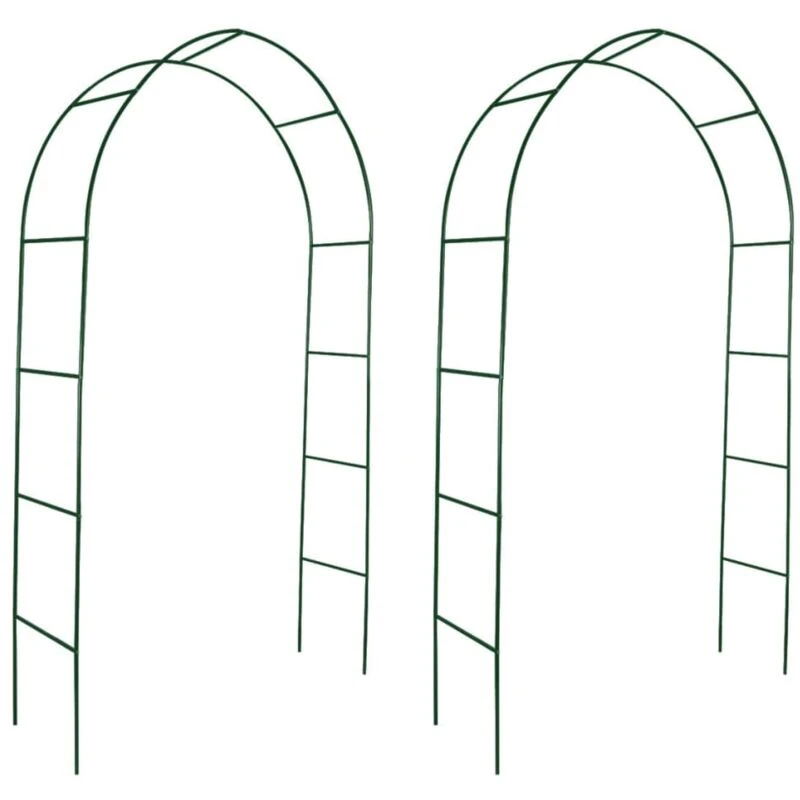 Image of vidaXL 2x Garden Arch Arbour Pergola Trellis Archway Climbing Plants Support
