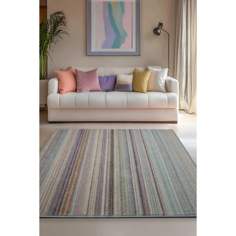 Image of Homemaker Echo Pastel Stripe Rug Pastel unisex 160x230cm