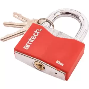 Image of Amtech T0706 60mm Rhombic chrome plated iron padlock