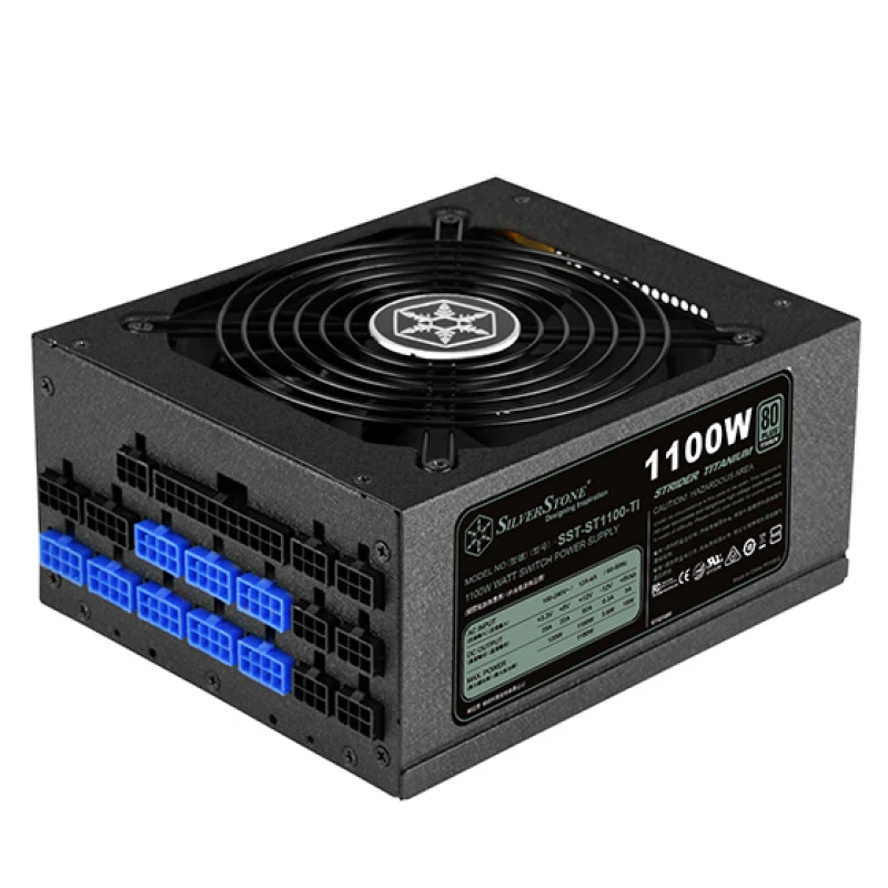 Image of Silverstone SST-ST1100-TI v1.1 Strider 80 PLUS Titanium modular -...