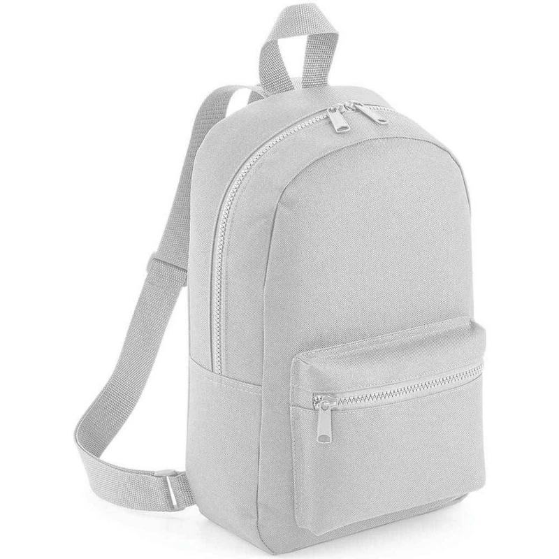 Image of Bagbase Mens Essential Fashion Mini Backpack in Light Grey Light Grey Male