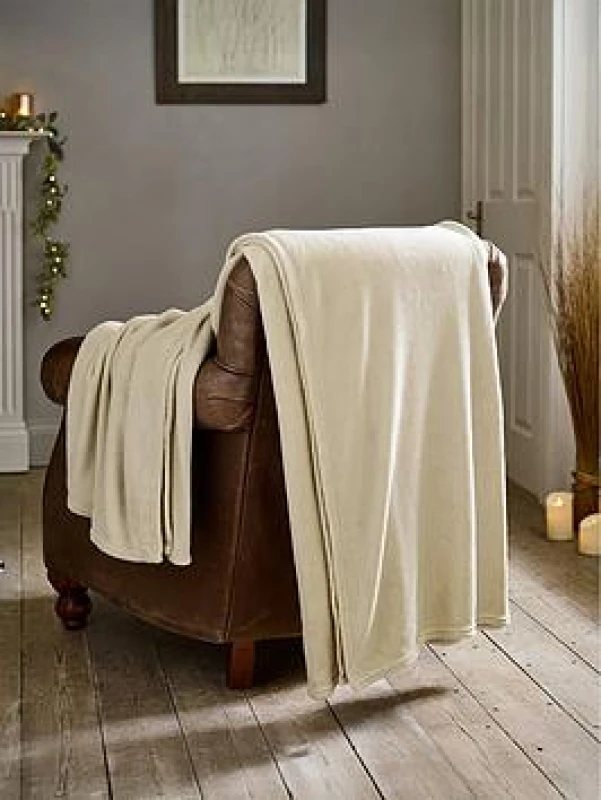 Image of Deyongs The Big One - Fleece Throw 230X270Cm Cloud Grey WMWOS Unisex