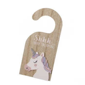 Image of Shhh...Unicorn Door Hanger By Heaven Sends