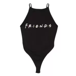 Image of Friends Womens/Ladies Logo Bodysuit (10 UK) (Black)