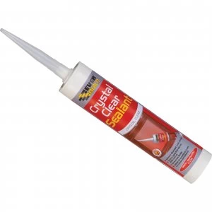 Image of Everbuild Crystal Clear Silicone Sealant 310ml