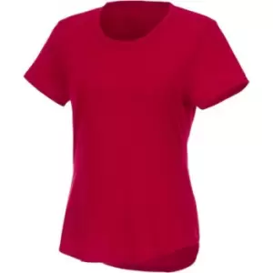Image of Elevate Womens/Ladies Jade Short Sleeve Recycled T-Shirt (L) (Red)