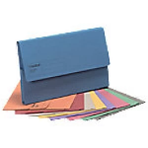 Image of Guildhall Document Wallets Folio Assorted 285gsm Manila 50 Pieces