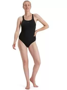 Image of Speedo Eco Endurance+ Kickback Swimsuit - Black, Size 34, Women