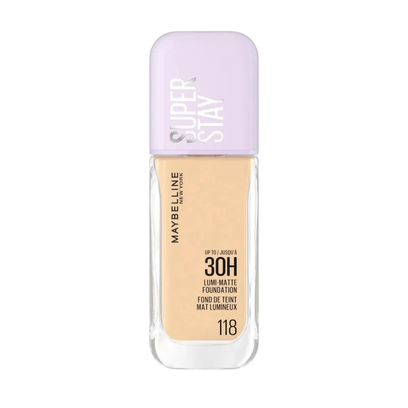 Image of Maybelline Super Stay up to 30H Lumi-Matte Foundation 35ml (Various Shades) - 118