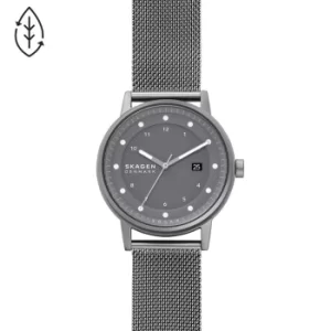 Image of Skagen Henricksen Mens Gunmetal Tone Mesh Bracelet Watch