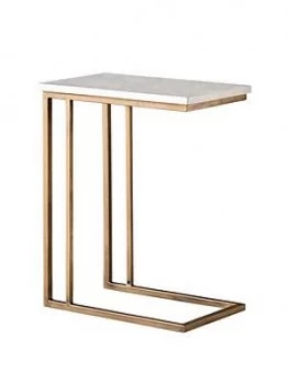 Image of Hudson Living Cleo Marble Supper Table - White