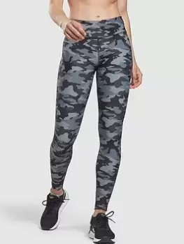 Image of Reebok Lux Bold Camo Leggings - Black